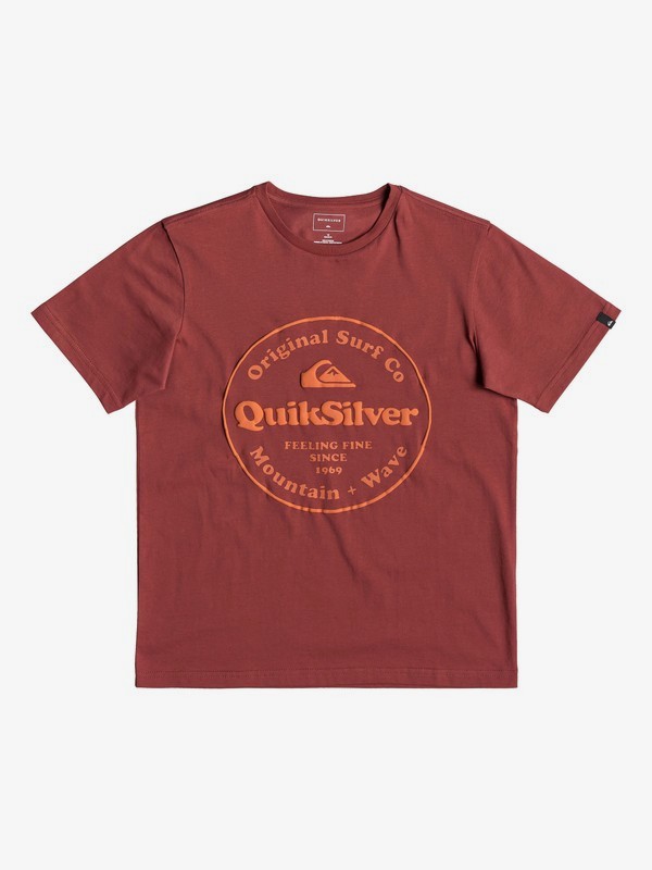 quiksilver, Детская футболка Secret Ingredient, BRICK RED (rqn0) 0 Детская футболка Secret Ingredient Красный EQBZT03911 Quiksilver