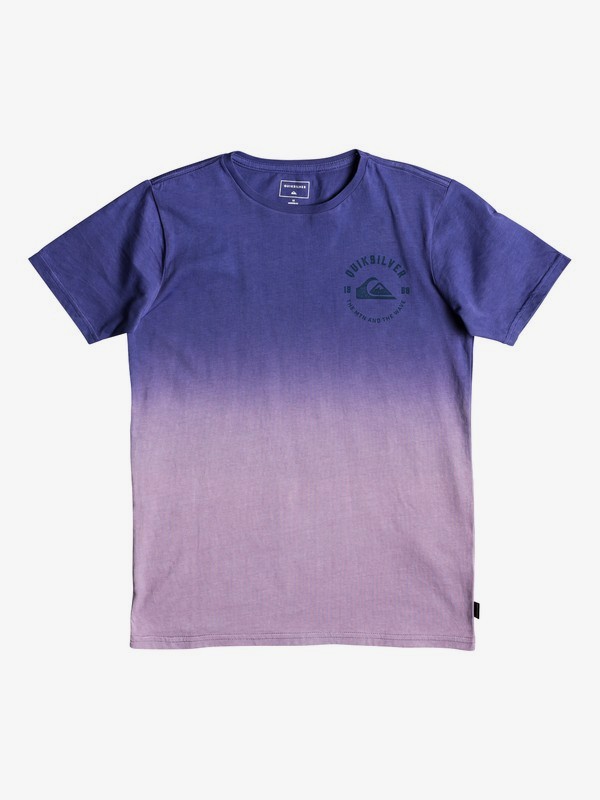quiksilver, Boy's 8-16 Captain Dip Dye Tee, DUSTED PERI (pmg0) 0 Boy's 8-16 Captain Dip Dye Tee Purple EQBZT03916 Quiksilver