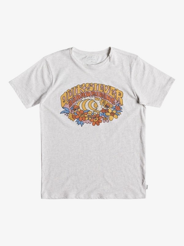 quiksilver, Phantasy Land - T-Shirt for Boys 8-16, GARDENIA HEATHER (wbyh) 0 Phantasy Land - T-Shirt for Boys 8-16 White EQBZT03921 Quiksilver