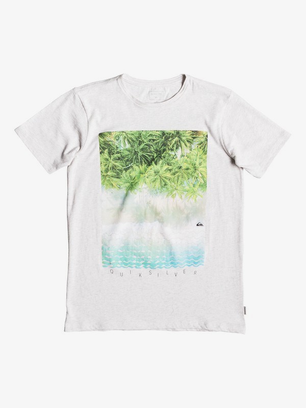 quiksilver, Perth Or Bust - T-shirt pour garçon 8-16 ans, GARDENIA HEATHER (wbyh) 0 Perth Or Bust - T-shirt pour garçon 8-16 ans Blanc EQBZT03922 Quiksilver