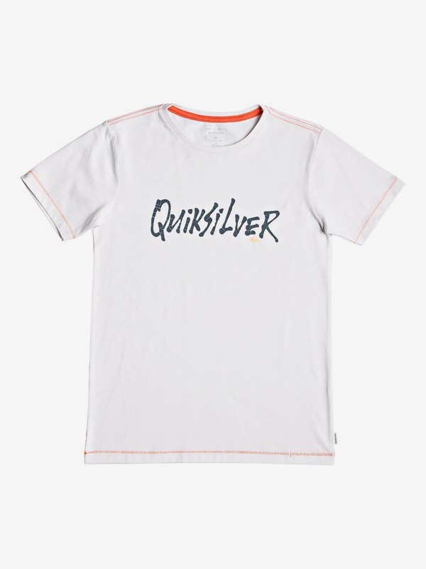 quiksilver, Scriptural - T-Shirt for Boys 8-16, GARDENIA HEATHER (wbyh) 0 Scriptural - T-Shirt for Boys 8-16 White EQBZT03926 Quiksilver