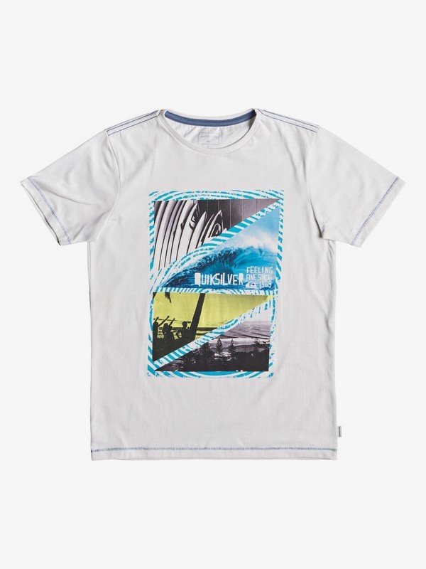 quiksilver, Youth Dream - T-shirt pour garçon 8-16 ans, GARDENIA HEATHER (wbyh) 0 Youth Dream - T-shirt pour garçon 8-16 ans Blanc EQBZT03927 Quiksilver