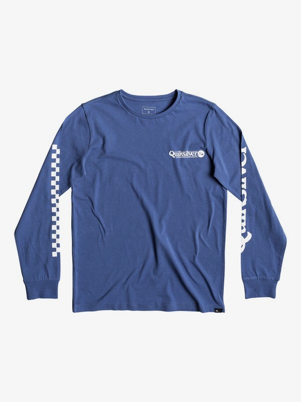 quiksilver, Check It - T-shirt manches longues pour garçon 8-16 ans, BIJOU BLUE (bng0) 0 Check It - T-shirt manches longues pour garçon 8-16 ans Bleu EQBZT03935 Quiksilver