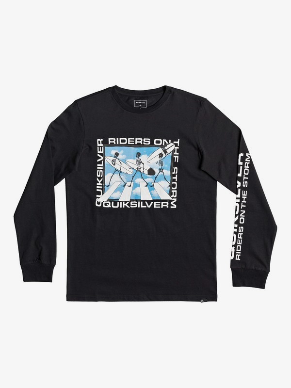 quiksilver, Stormy Riders - T-shirt manches longues pour garçon 8-16 ans, BLACK (kvj0) 0 Stormy Riders - T-shirt manches longues pour garçon 8-16 ans Noir EQBZT03938 Quiksilver