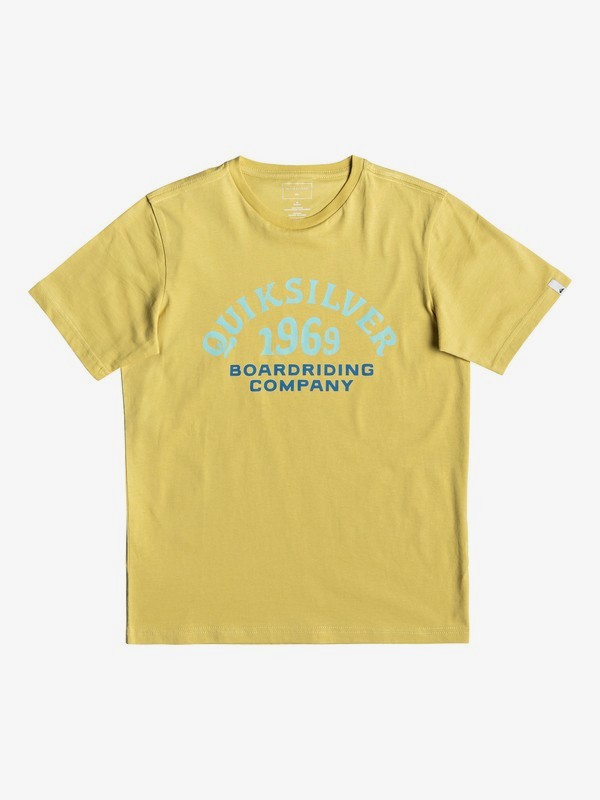 quiksilver, Kirra Shakka - T-shirt pour garçon 8-16 ans, RATTAN (yhp0) 0 Kirra Shakka - T-shirt pour garçon 8-16 ans Jaune EQBZT03940 Quiksilver