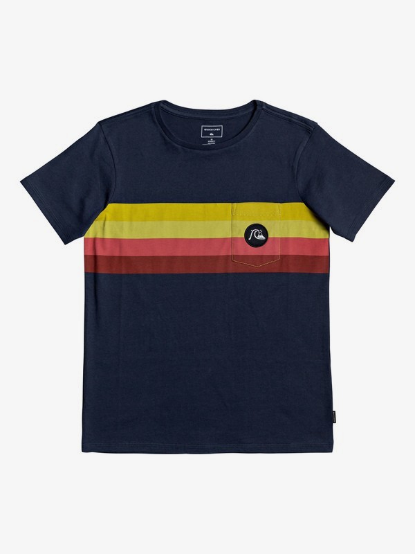 quiksilver, Boy's 8-16 Seasons Stripe Tee, NAVY BLAZER (byj0) 0 Boy's 8-16 Seasons Stripe Tee Blue EQBZT04121 Quiksilver