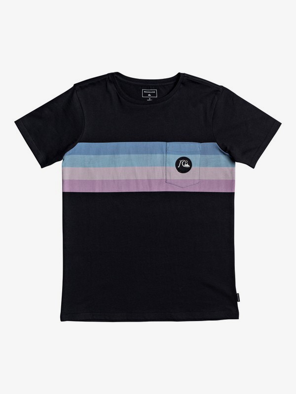 quiksilver, Boy's 8-16 Seasons Stripe Tee, BLACK (kvj0) 0 Boy's 8-16 Seasons Stripe Tee Black EQBZT04121 Quiksilver