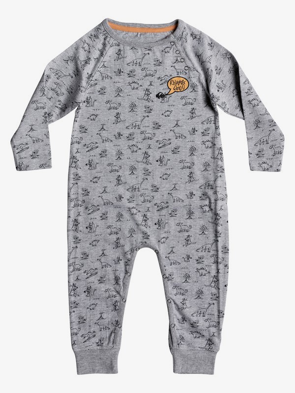 quiksilver, Allover Jersey Combi - Langarm-Strampler für Babys, LIGHT GREY HEATHER (sjsh) 0 Allover Jersey Combi - Langarm-Strampler für Babys EQIKT03001 Quiksilver