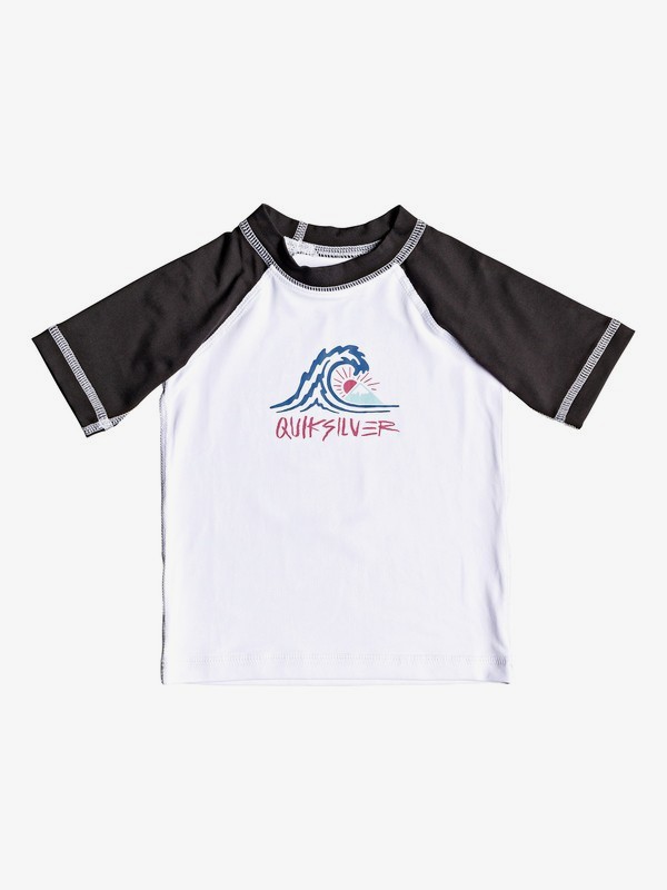quiksilver, Baby Boy Bubble Dream Short Sleeve UPF 50 Rash Guard, TARMAC (kta0) 0 Baby Boy Bubble Dream Short Sleeve UPF 50 Rash Guard Black EQIWR03019 Quiksilver