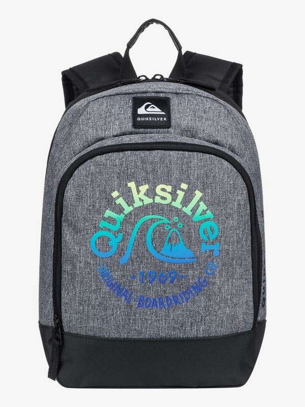 quiksilver, Chompine 12L - Mochila Pequeña para Chicos 2-7, LIGHT GREY HEATHER (sjsh) 0 Chompine 12L - Mochila Pequeña para Chicos 2-7 Gris EQKBP03014 Quiksilver
