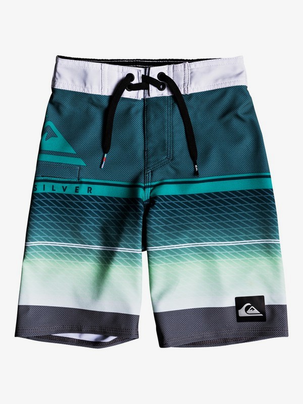 quiksilver, Boy's 2-7 Highline Slab 14" Boardshorts, ATLANTIC DEEP (bsd6) 0 Boy's 2-7 Highline Slab 14" Boardshorts Blue EQKBS03152 Quiksilver