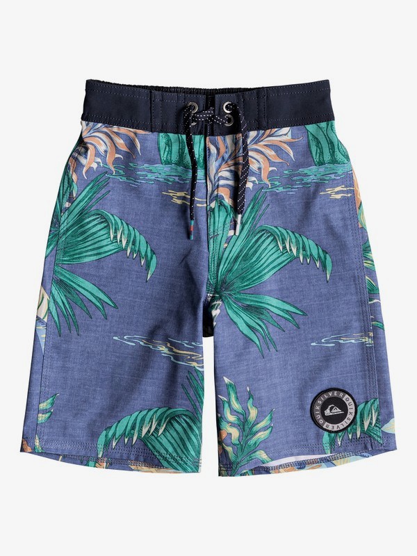 quiksilver, Boy's 2-7 Highline Variable 14" Boardshorts, BIJOU BLUE (bng6) 0 Boy's 2-7 Highline Variable 14" Boardshorts Blue EQKBS03188 Quiksilver