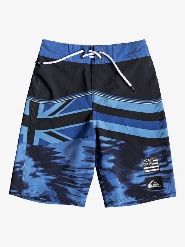 quiksilver, Boy's 2-7 Highline Hawaii Serious 14" Boardshorts, ELECTRIC ROYAL (prm6) 0 Boy's 2-7 Highline Hawaii Serious 14" Boardshorts Purple EQKBS03199 Quiksilver