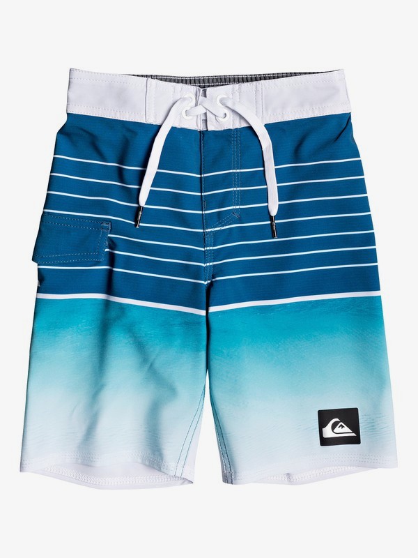 quiksilver, Boy's 2-7 Highline Slab 14" Boardshorts, TURQUOISE (bly6) 0 Boy's 2-7 Highline Slab 14" Boardshorts Blue EQKBS03200 Quiksilver