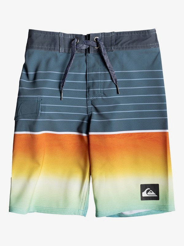 quiksilver, Boy's 2-7 Highline Slab 14" Boardshorts, EBONY (ksd6) 0 Boy's 2-7 Highline Slab 14" Boardshorts Black EQKBS03200 Quiksilver