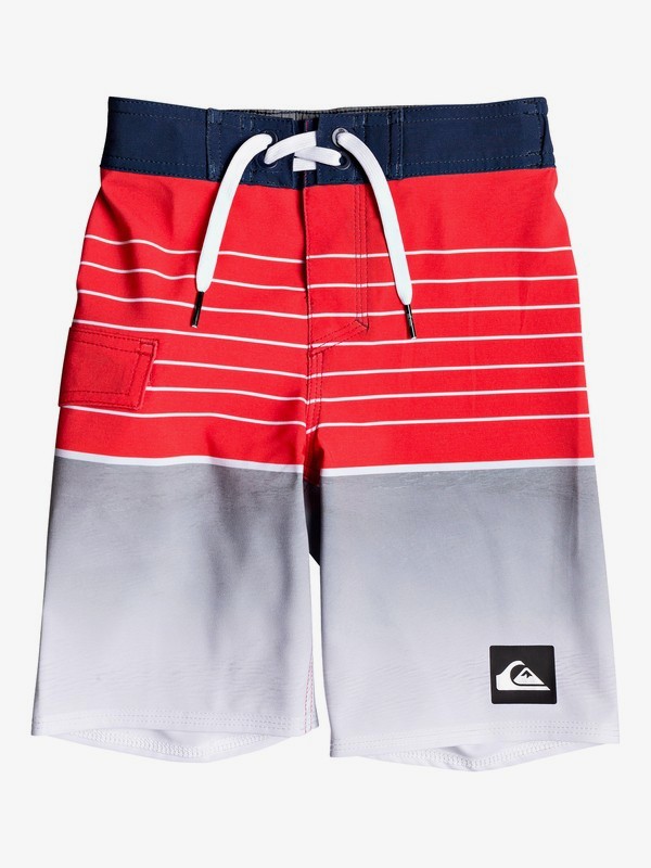 quiksilver, Boy's 2-7 Highline Slab 14" Boardshorts, HIGH RISK RED (rqc6) 0 Boy's 2-7 Highline Slab 14" Boardshorts Red EQKBS03200 Quiksilver