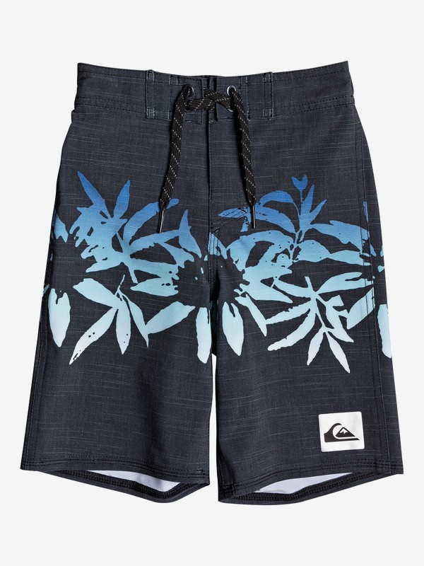 quiksilver, Boy's 2-7 Highline Choppa 14" Boardshorts, BLACK (kvj6) 0 Boy's 2-7 Highline Choppa 14" Boardshorts Black EQKBS03221 Quiksilver
