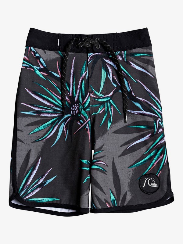 quiksilver, Boy's 2-7 Highline Salty Palms 14" Boardshorts, BLACK (kvj6) 0 Boy's 2-7 Highline Salty Palms 14" Boardshorts Black EQKBS03250 Quiksilver