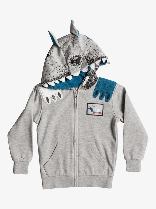 quiksilver, Ghetto Dog - Kapuzenpulli mit Reißverschluss, LIGHT GREY HEATHER (lgh) 0 Ghetto Dog - Kapuzenpulli mit Reißverschluss EQKFT03185 Quiksilver