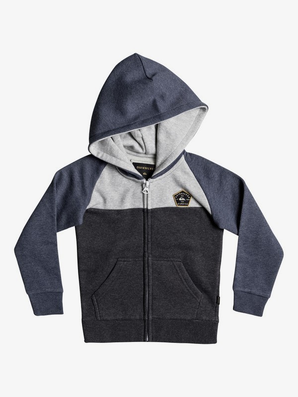 quiksilver, Boy's 2-7 Sun Melt Zip-Up Hoodie, NAVY BLAZER HEATHER (byjh) 0 Boy's 2-7 Sun Melt Zip-Up Hoodie EQKFT03241 Quiksilver