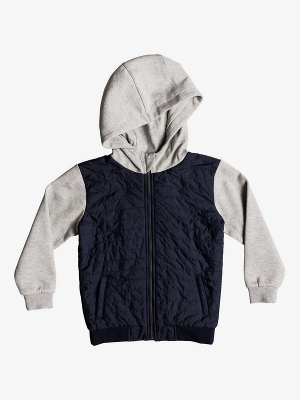 quiksilver, Boy's 2-7 Leno Bay Flacket Zip Hooded Sweatshirt, BLUE NIGHTS (btk0) 0 Boy's 2-7 Leno Bay Flacket Zip Hooded Sweatshirt Blue EQKFT03253 Quiksilver