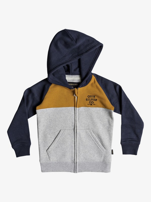 quiksilver, Sun Melt - Sudadera con capucha y cremallera para Chicos 2-7, INCA GOLD (nmy0) 0 Sun Melt - Sudadera con capucha y cremallera para Chicos 2-7 Naranja EQKFT03259 Quiksilver