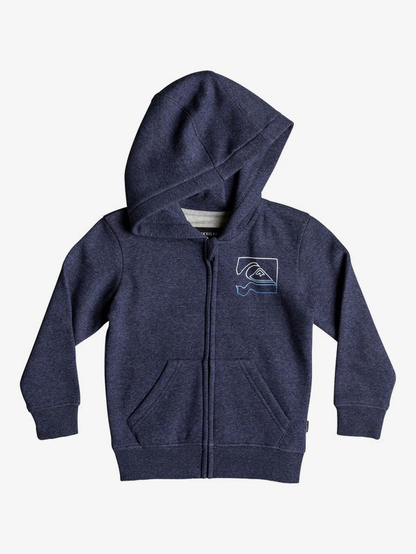 quiksilver, Boy's 2-7 Diamond Zip Hoodie, MEDIEVAL BLUE HEATHER (bteh) 0 Boy's 2-7 Diamond Zip Hoodie Blue EQKFT03269 Quiksilver