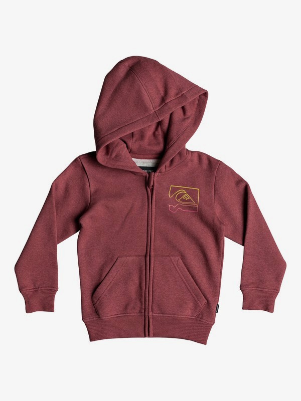 quiksilver, Boy's 2-7 Diamond Zip Hoodie, GARNET HEATHER (rqkh) 0 Boy's 2-7 Diamond Zip Hoodie Red EQKFT03269 Quiksilver