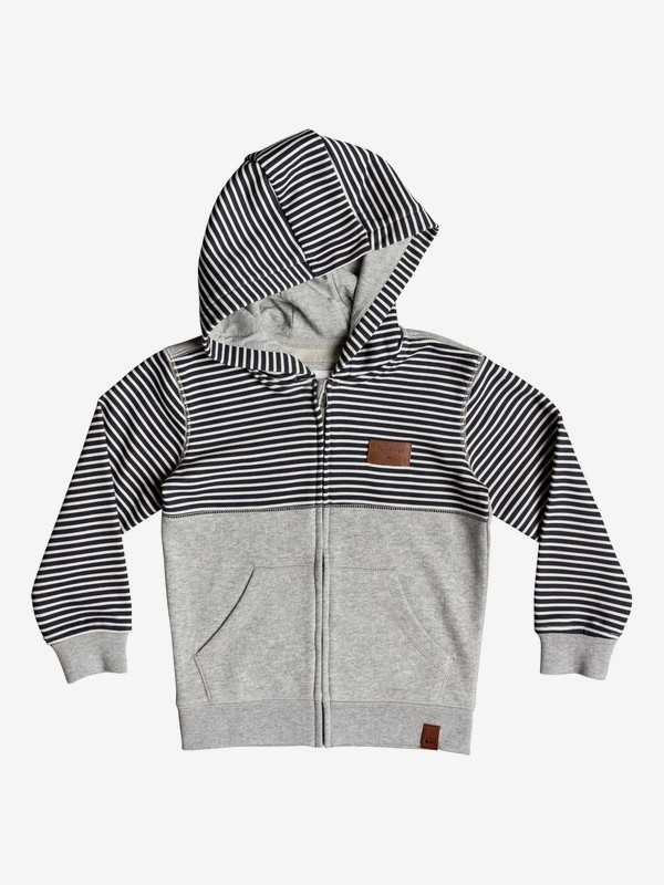 quiksilver, Big 2 Do - Zip-Up Hoodie for Boys 2-7, LIGHT GREY HEATHER (sjsh) 0 Big 2 Do - Zip-Up Hoodie for Boys 2-7 Grey EQKFT03276 Quiksilver