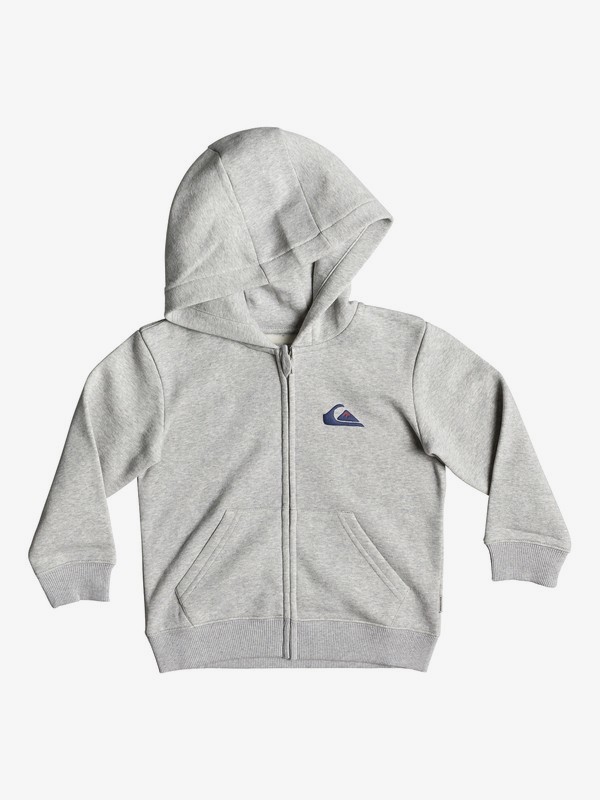 quiksilver, Boy's 2-7 Jam It Zip-Up Hoodie, LIGHT GREY HEATHER (sjsh) 0 Boy's 2-7 Jam It Zip-Up Hoodie Grey EQKFT03278 Quiksilver