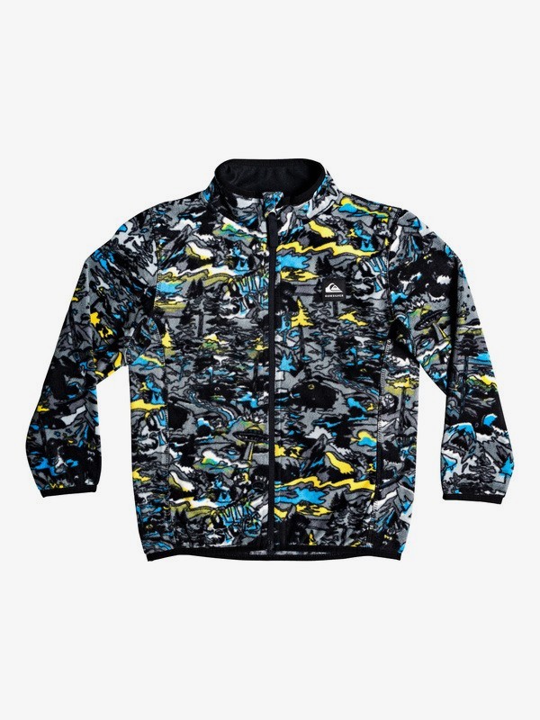 quiksilver, Boy's 2-7 Aker Zip-Up Technical Fleece, SULPHUR POP YETI FOREST (gjc1) 0 Boy's 2-7 Aker Zip-Up Technical Fleece Green EQKFT03284 Quiksilver