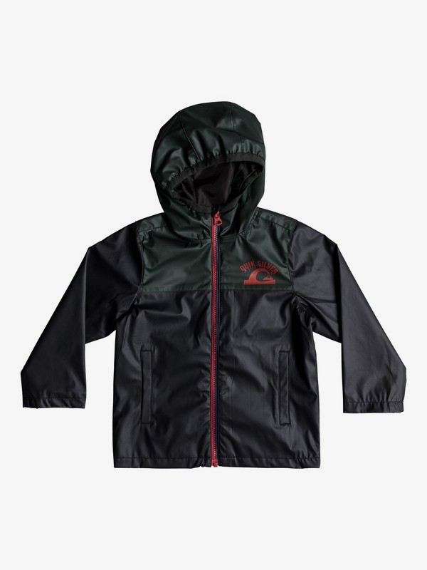 quiksilver, Hikiomori - Chaqueta de lluvia con capucha para Chicos 2-7, URBAN GREY (krn0) 0 Hikiomori - Chaqueta de lluvia con capucha para Chicos 2-7 Negro EQKJK03088 Quiksilver