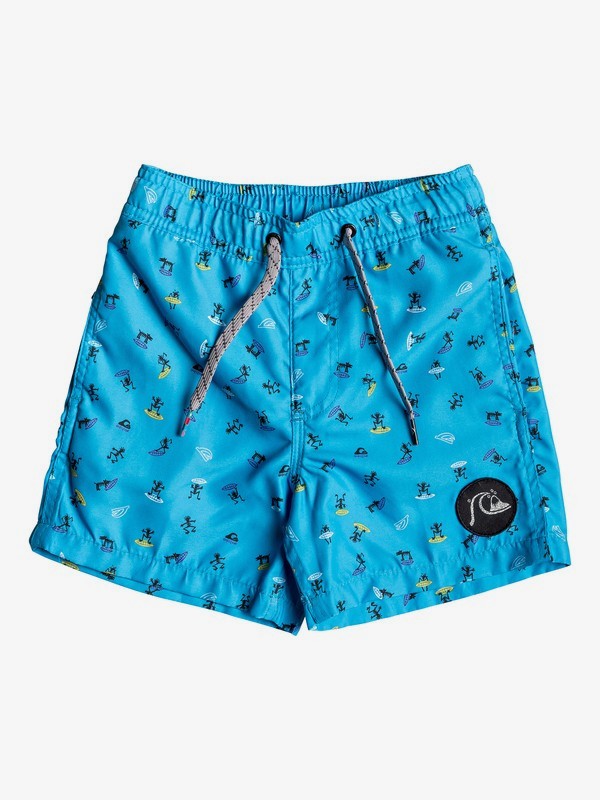 quiksilver, Wardog 12" - Swim Shorts for Boys 2-7, MALIBU (bma6) 0 Wardog 12" - Swim Shorts for Boys 2-7 Blue EQKJV03070 Quiksilver