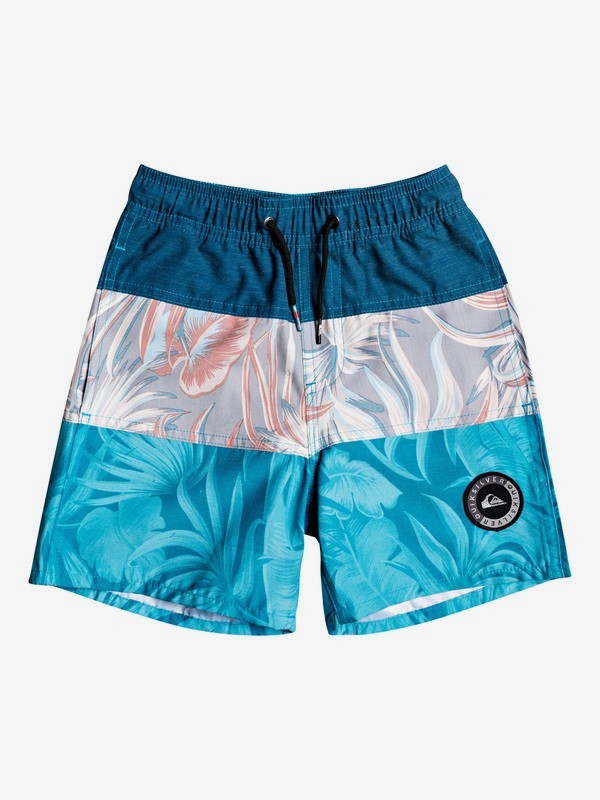 quiksilver, Boy's 2-7 Multiply 14" Volleys, MOONLIT OCEAN (byk6) 0 Boy's 2-7 Multiply 14" Volleys Blue EQKJV03090 Quiksilver