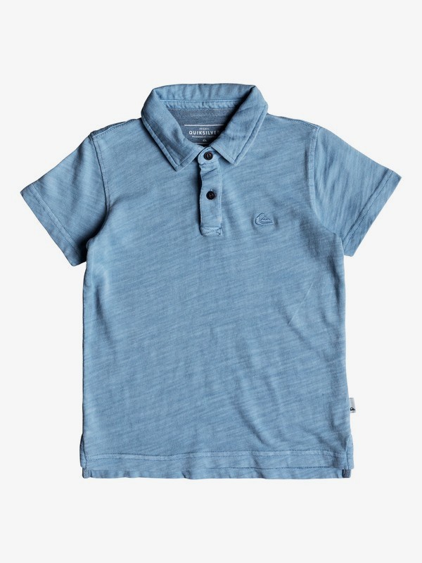 quiksilver, Boy's 2-7 Everyday Sun Cruise Short Sleeve Polo Shirt, DUSK BLUE (bhc0) 0 Boy's 2-7 Everyday Sun Cruise Short Sleeve Polo Shirt Blue EQKKT03129 Quiksilver