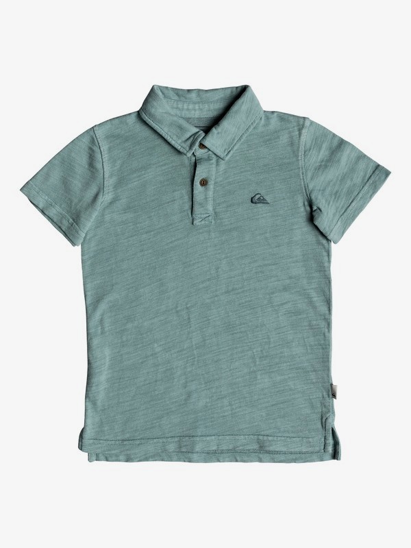 quiksilver, Boy's 2-7 Everyday Sun Cruise Short Sleeve Polo Shirt, TRELLIS (bkw0) 0 Boy's 2-7 Everyday Sun Cruise Short Sleeve Polo Shirt Blue EQKKT03129 Quiksilver