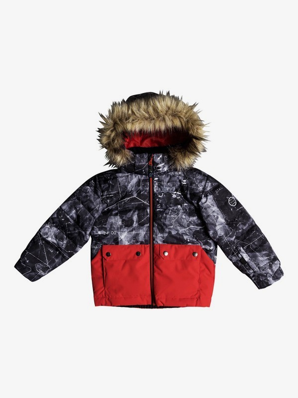 quiksilver, Edgy - Veste de snow pour Garçon 2-7 ans, BLACK_TANNENBAUM (kvj8) 0 Edgy - Veste de snow pour Garçon 2-7 ans Noir EQKTJ03008 Quiksilver
