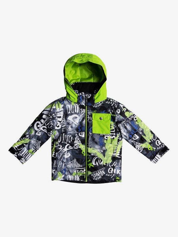 quiksilver, Little Mission - Snow Jacket for Boys 2-7, BLACK_CONSTRUCT (kvj5) 0 Little Mission - Snow Jacket for Boys 2-7 Black EQKTJ03009 Quiksilver