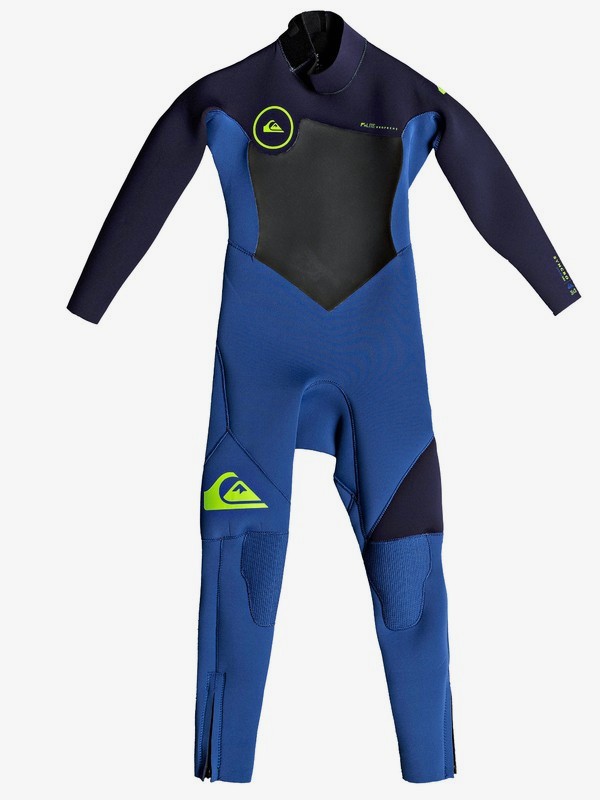 quiksilver, 3/2mm Syncro Series - Traje de Surf FLT con Cremallera en la Espalda para Chicos 2-7, NITE BLUE/BLUE RIBBON (xbbb) 0 3/2mm Syncro Series - Traje de Surf FLT con Cremallera en la Espalda para Chicos 2-7 Azul EQKW103002 Quiksilver