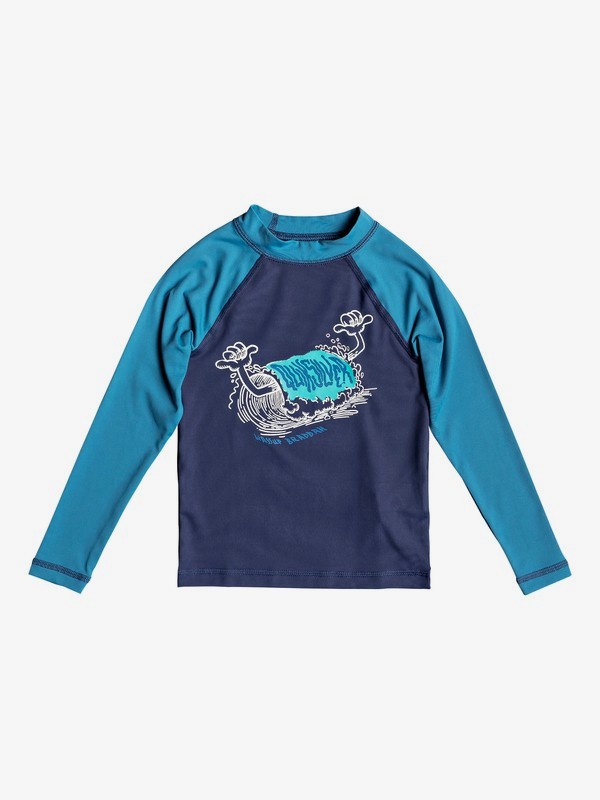 quiksilver, Bubble Dreams - Licra de Manga Larga con Protección Solar UPF 50 para Chicos 2-7, MEDIEVAL BLUE (bte0) 0 Bubble Dreams - Licra de Manga Larga con Protección Solar UPF 50 para Chicos 2-7 Azul EQKWR03059 Quiksilver