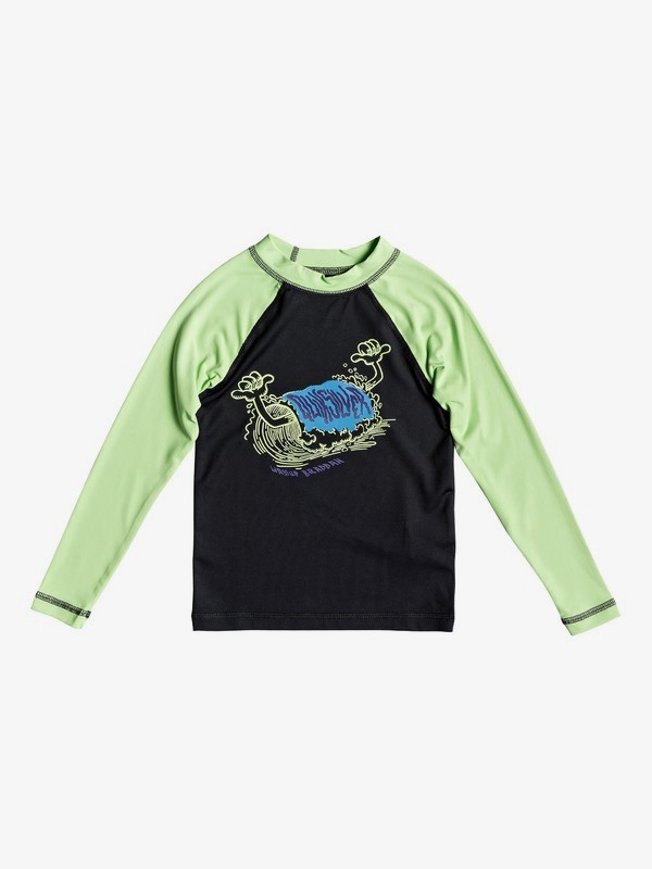 quiksilver, Bubble Dreams - Licra de Manga Larga con Protección Solar UPF 50 para Chicos 2-7, JADE LIME (gft0) 0 Bubble Dreams - Licra de Manga Larga con Protección Solar UPF 50 para Chicos 2-7 Verde EQKWR03059 Quiksilver