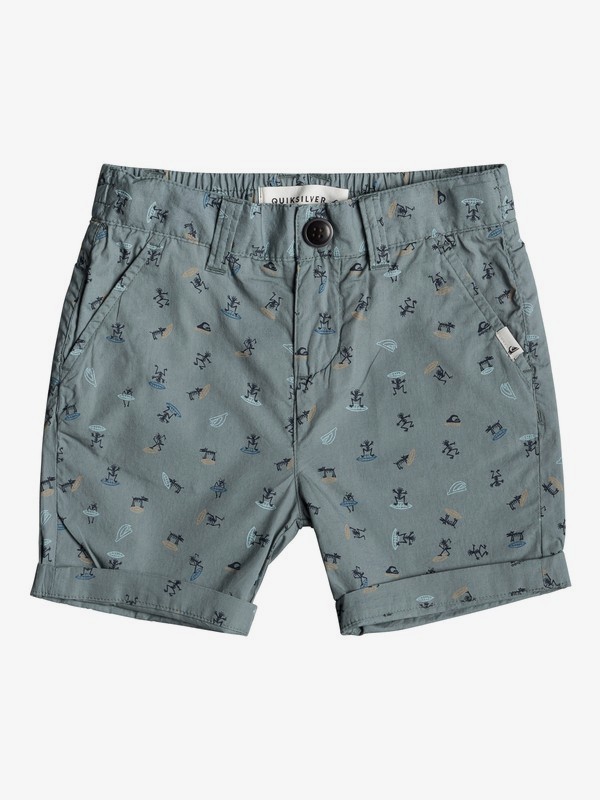 quiksilver, Aop - Short de Corte Ajustado para Chicos 2-7, STORMY SEA WARDOG (blh6) 0 Aop - Short de Corte Ajustado para Chicos 2-7 Azul EQKWS03165 Quiksilver
