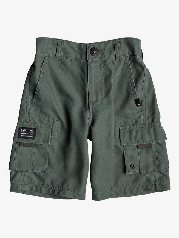 quiksilver, Boy's 2-7 Rogue Surfwash 14" Amphibian Boardshorts, THYME (cqy0) 0 Boy's 2-7 Rogue Surfwash 14" Amphibian Boardshorts Brown EQKWS03175 Quiksilver