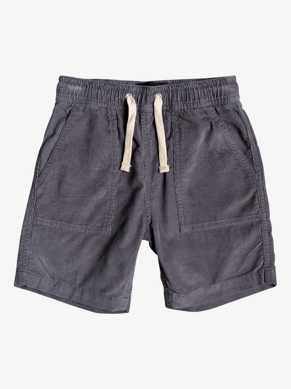 quiksilver, Boy's 2-7 Sand Bowl 12" Corduroy Shorts, QUIET SHADE (kze0) 0 Boy's 2-7 Sand Bowl 12" Corduroy Shorts Black EQKWS03177 Quiksilver