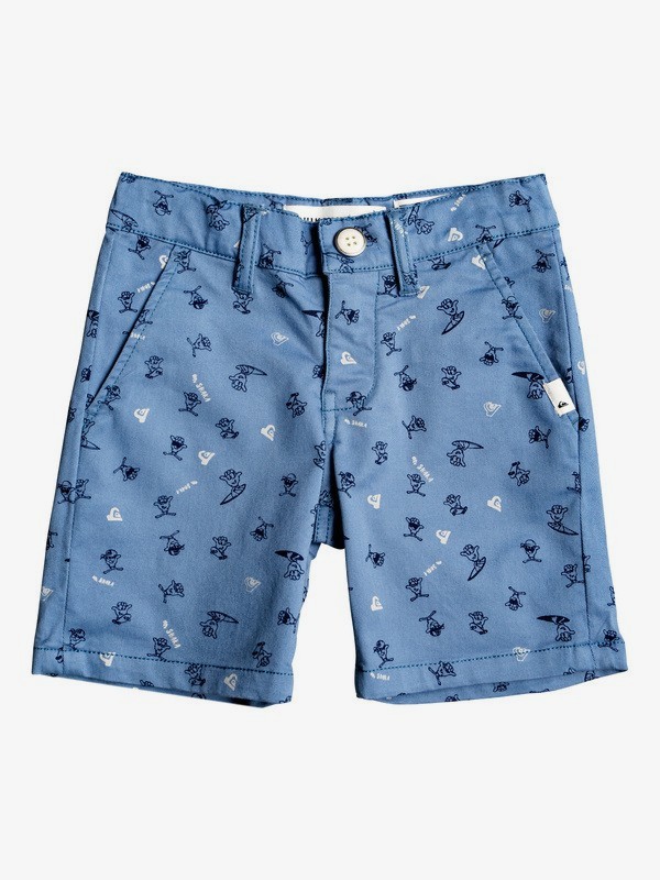 quiksilver, Boy's 2-7 Choccy Biccy Chino Shorts, QUIET HARBOR SHAKKA BOARDIE (blm6) 0 Boy's 2-7 Choccy Biccy Chino Shorts Blue EQKWS03178 Quiksilver