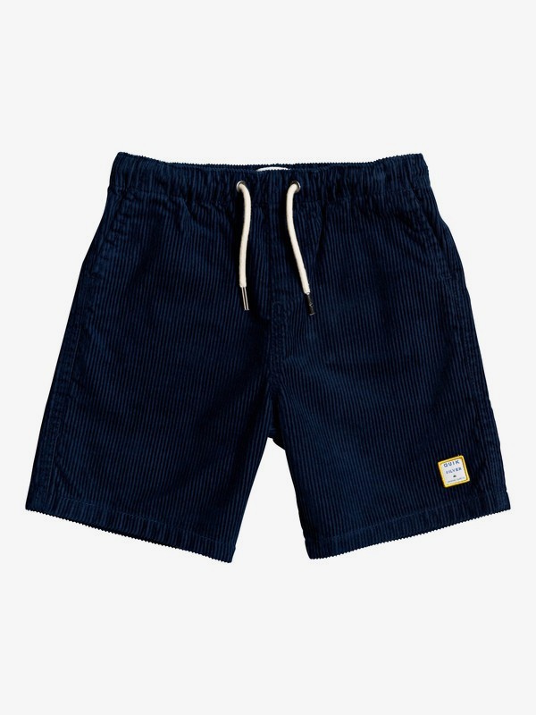 quiksilver, Boy's 2-7 Wax Out 11" Elasticized Corduroy Shorts, MOONLIT OCEAN (byk0) 0 Boy's 2-7 Wax Out 11" Elasticized Corduroy Shorts Blue EQKWS03179 Quiksilver