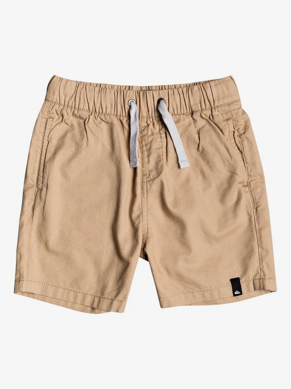 quiksilver, Boy's 2-7 Seaside Roads 16" Elasticated Shorts, PLAGE (ckk0) 0 Boy's 2-7 Seaside Roads 16" Elasticated Shorts Brown EQKWS03182 Quiksilver