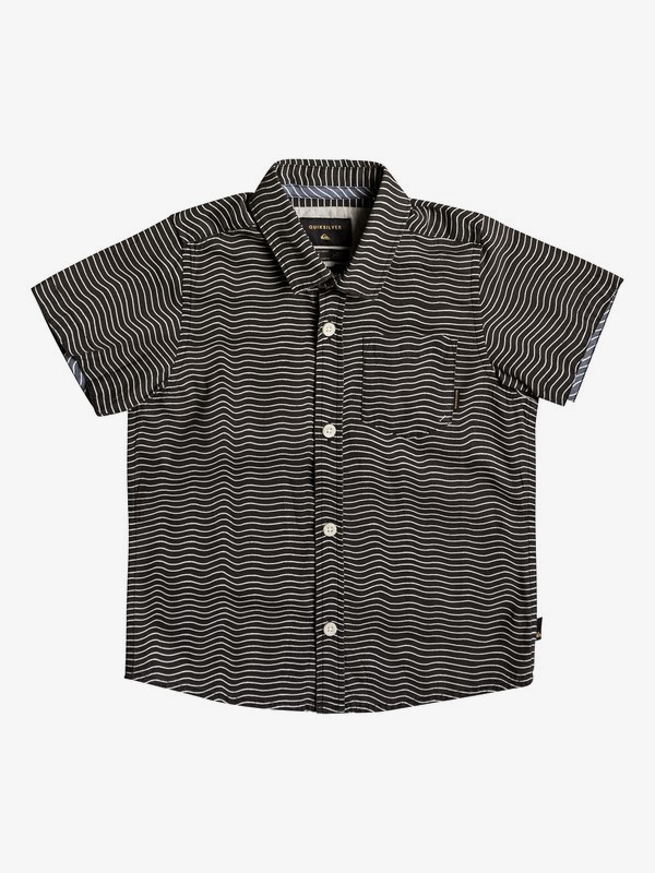 quiksilver, Boy's 2-7 Heat Wave Short Sleeve Shirt, BLACK HEAT WAVE (kvj6) 0 Boy's 2-7 Heat Wave Short Sleeve Shirt Black EQKWT03122 Quiksilver