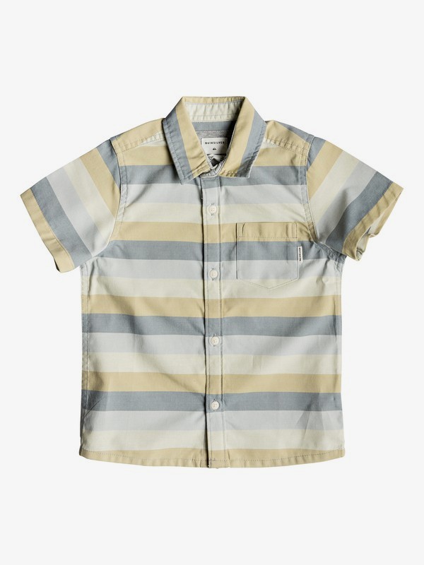 quiksilver, Boy's 2-7 Hotel Diva Short Sleeve Shirt, STORMY SEA HOTEL DIVA (blh3) 0 Boy's 2-7 Hotel Diva Short Sleeve Shirt Blue EQKWT03154 Quiksilver