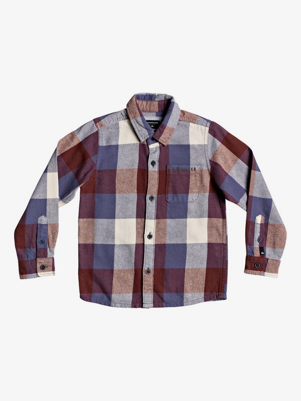 quiksilver, Boys 2-7 Motherfly Flannel Long Sleeve Flannel Shirt, NIGHTSHADOW MOTHERFLY (bpt1) 0 Boys 2-7 Motherfly Flannel Long Sleeve Flannel Shirt Blue EQKWT03171 Quiksilver